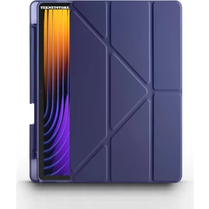 TEKNETSTORE Xiaomi Pad 7 Pro / Pad 7 Kılıf Katlanır Kalem Bölmeli Silikon Standlı Uyku Modlu Akıllı Kapak