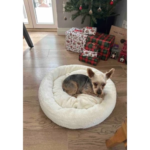 Beyaz Yumuşak Polar Kedi Yatağı - Köpek Yatağı Minder