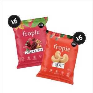 Fropie Yağsız Kavrulmuş Kaju & Omega 3 Mix Kuruyemiş 12'li Karışık Set