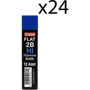 2b-Hi Polymer Kalem Ucu Flat Min 24 Adet