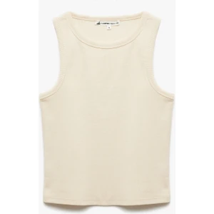 Bisiklet Yaka Kolsuz Slim Fit Basic Kadın Atlet