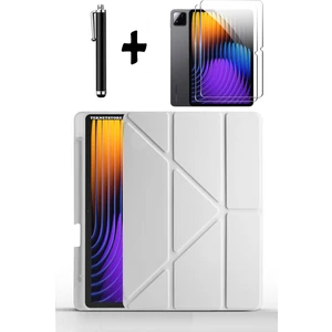 TEKNETSTORE Xiaomi Pad 7 Pro / Pad 7 Uyumlu Kılıf Kalem Bölmeli Standlı Kılıf + Ekran Koruyucu + Kalem 3'lü Set