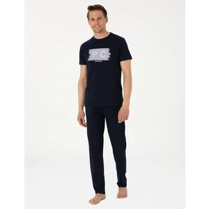 Pierre Cardin Erkek Lacivert Kısakol Pijama Takımı 50314417-200