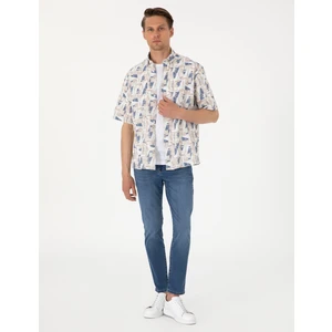 Pierre Cardin Erkek Mavi Slim Fit Jean Pantolon 50302743-VR036