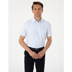 Pierre Cardin Erkek Açık Mavi Regular Fit Kısa Kollu Gömlek 50307003-VR003