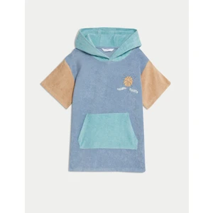 Marks & Spencer Saf Pamuklu Renk Bloklu Havlu Panço (2-8 Yaş)