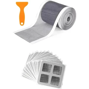 4 Metre 12 cm + 10 Adet 10 cm Gider Süzgeci Kullan At Saç Kıl Tüy Toplayıcı Tel Süzgeç