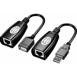 USB Extender | Cat5/cat6 ile 45 Metreye Kadar USB Uzatma | Tak-Çalıştır | Adaptör Çifti