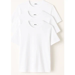 Erkek 3’lü Basic Regular Fit Bisiklet Yaka Tişört Seti