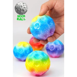 Yükseğe Zıplayan Top Galaksi Uzay Ay Topu Aşırı Zıplayan Bahçe Oyuncağı Gökkuşağı