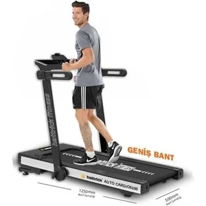 Hattrıck Auto CARDIO5000 3hp Otomatik Eğim Koşu Bandı Siyah