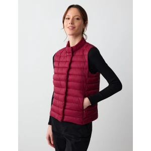 Jimmy Key Sumak Fermuarlı Çıt Çıt Detaylı Kolsuz Şişme Yelek