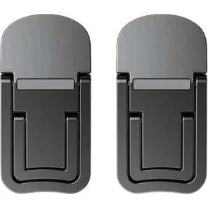 Metal 2 Adet 7mm 3m Yapışkanlı Katlanabilir Ultra Mini Laptop Standı,2 Açılı Laptop Yükseltici