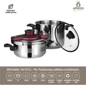 Ametist 3,5+7 Lt Düdüklü Tencere Seti - AME 4134