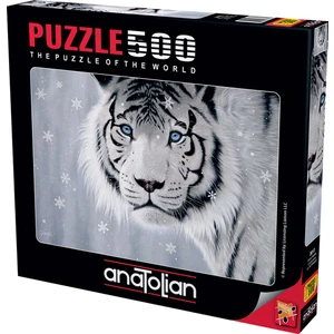 500 Parçalık Puzzle - Beyaz Kaplan 3613