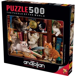 500 Parçalık Puzzle - Kediler ve Kitaplar 3618