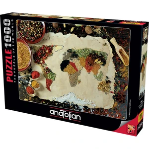 1000 Parçalık Puzzle - Baharatlı Dünya Haritası 1045