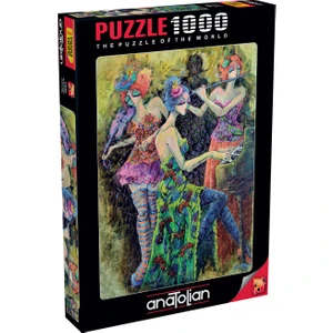 1000 Parçalık Renk Üçlüsü Puzzle Eğlenceli Zihin Geliştirici Aktivite 66 x 48 cm