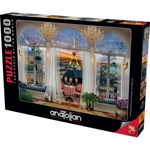 1000 Parçalık Puzzle Paris Teras Manzarası Aile İçin Eğlenceli Aktivite 66 x 48 cm