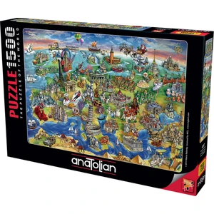 1500 Parçalık Puzzle - Avrupa Haritası 4557