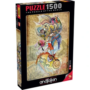 1500 Parçalık Puzzle - Dünyayı Gezen Çerkes Kızı 4560