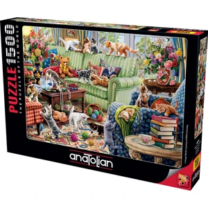 1500 Parçalık Puzzle - Salondaki Yaramazlar 4575