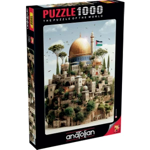 Kudüs 1000 Parçalık Puzzle Ailece Eğlenceli Zihinsel Gelişim için Kağıt Puzzle