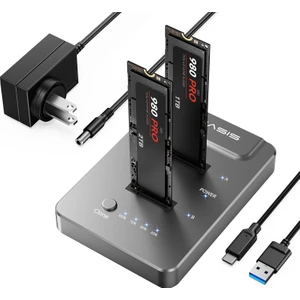 EC6605 - 10Gbps M.2 NVMe (M key/B+M key) 2230/2280 Destekli, Max. 8TB Disk Kapasiteli, USB4/USB3.2 Gen2, Offline Clone Disk İstasyonu (AC-EC6605)