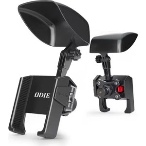 Motosiklet ve Scooter Için Profesyonel Dikiz Ayna Uyumlu Telefon Tutucu Orjinal Malzeme Yüksek Kalite Güneşlik Tasarımlı Universal Modellere Uyumlu Kolay Kurulum CVR11 Plus Sunset
