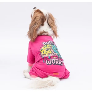 Donut Worry Kedi Köpek Pijaması - Kedi Köpek Tulumu - Kedi Köpek Kıyafeti