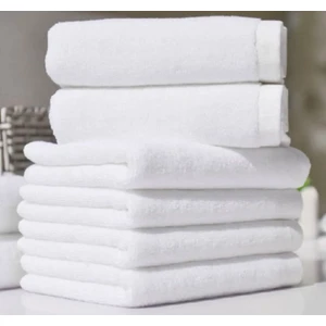 Beyaz Otel Banyo Havlusu 10 Adet 70 x 140  cm  480 Gram  Pamuk