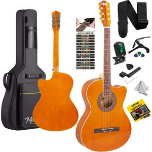 XC-120BRW Kaliteli Akustik Gitar Gül Klavye Sap Ayarlı 4/4 Full set