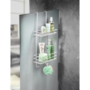 Sas Haus 2 Katlı Askılı Banyo Duş Rafı Sabunluk ve Şampuanlık Duşakabin Askısı Beyaz Renk