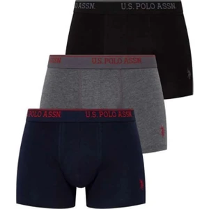 U.S. Polo Assn. Erkek, Lisanslı, Uspa, Renkli, 3'lü Boxer