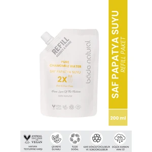 Bade Natural Papatya Suyu Saç Toniği Refill Paket %100 Doğal ve Saf 200 ml