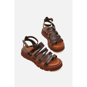 Corridor Italy - Günlük Kadın  Deri Sandalet