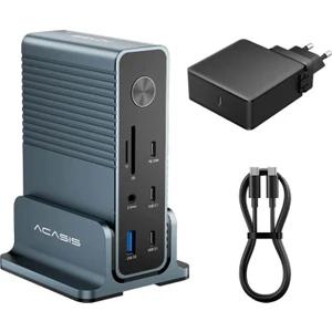 DS7A15 - 15 In 1 Thunderbolt 4, 10GBPS, 4K@60Hz, 2x Hdmı, 1x Dp, Gigabit Ethernet, Pd 100W, Windows/mac Uyumlu,type-C Docking Station