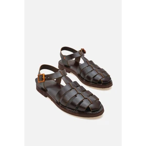 Corridor Italy - Günlük Kadın  Deri Sandalet