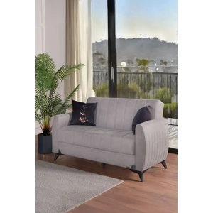 Linda Iki Kişilik Kanepe Yüksek Ayaklı Gri