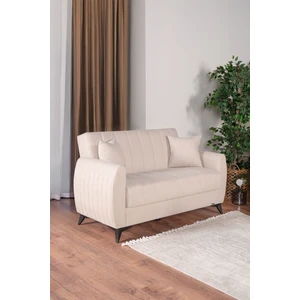 Linda Iki Kişilik Kanepe Yüksek Ayaklı Krem