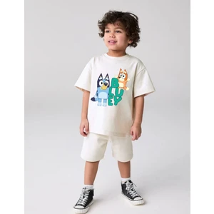 Little Aden Bluey  Pamuklu Oversize Tişört