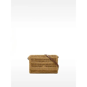 Kapaklı Hasır Efektli Çapraz Çanta