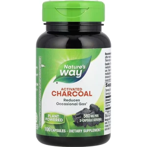 Nature’s Way Activated Charcoal, 560  mg , 100 Capsules (280  mg  Per Capsule)