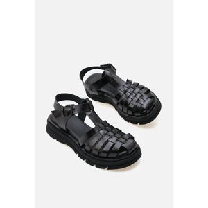 Corridor Italy - Günlük Kadın  Deri Sandalet