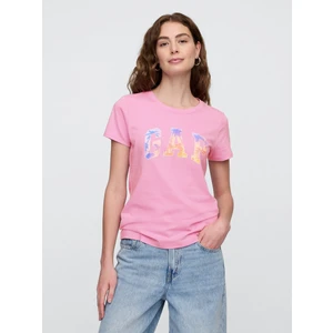 Kadın Açık Pembe Gap Logo T-Shirt