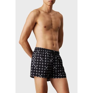 Calvin Klein Monogram Logo Baskılı Regular Fit Normal Bel Mayo Short KM0KM011720GO Erkek Mayo Short KM0KM01172 0go