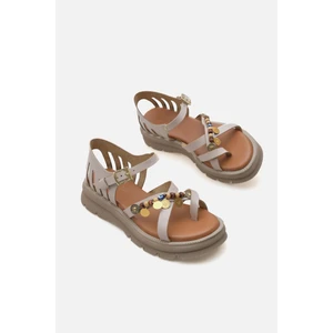 Corridor Italy - Günlük Kadın  Deri Sandalet