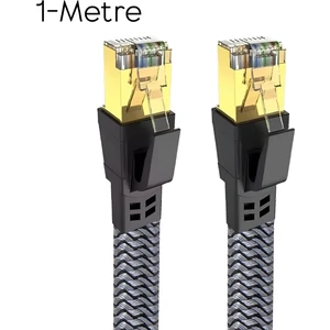 Cat8 Lan Kablosu Yüksek Hızlı  40GBPS 2000MHZ Ethernet Kablosu Örgü Kaplama 1m 2m 3m 5m 10M