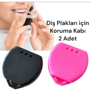 Diş Plakları İçin Taşıma – Saklama Kabı 2 Adet