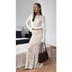 Retro Dantel Maxi Etek